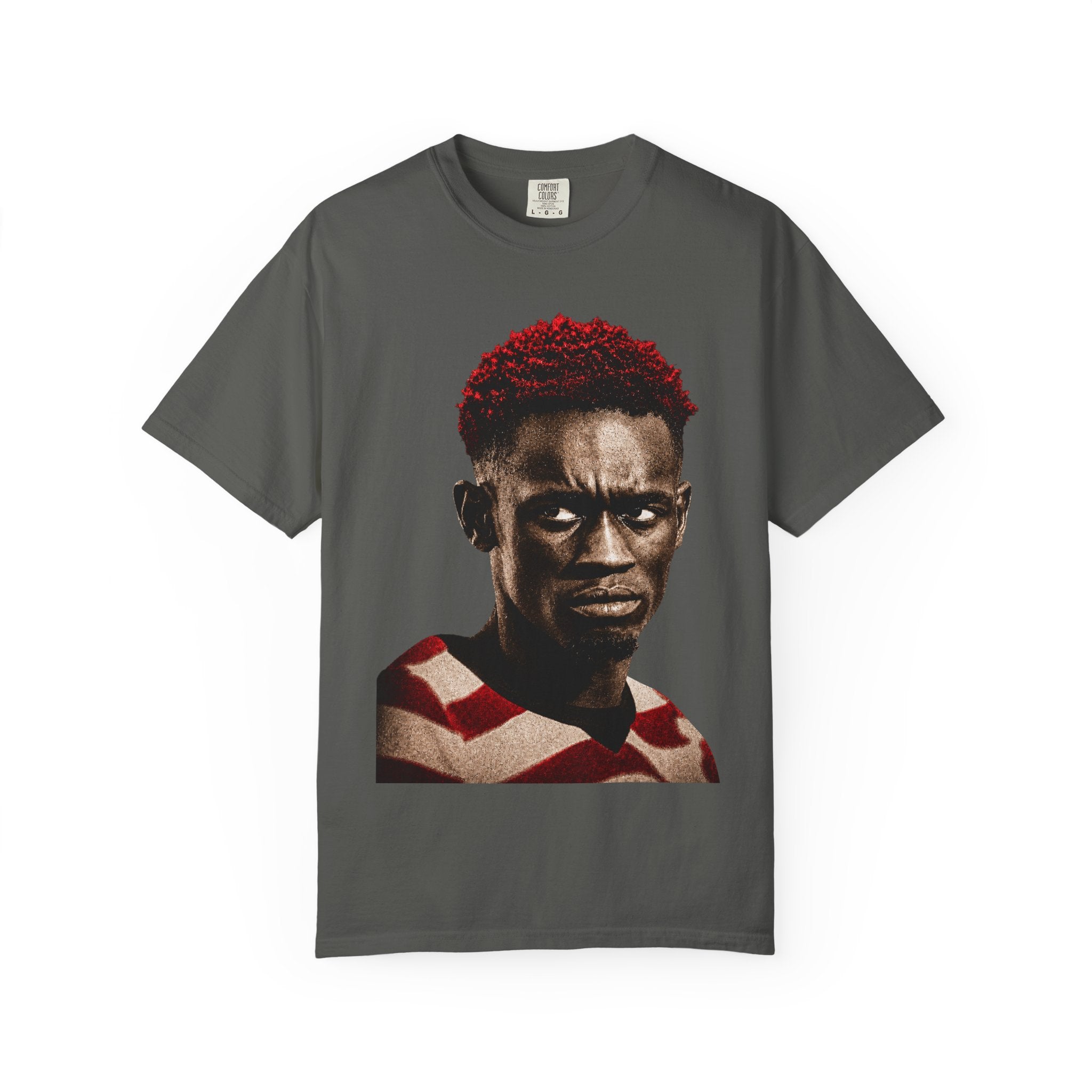 T‑Shirt — Portrait Front with American Flag USA Back