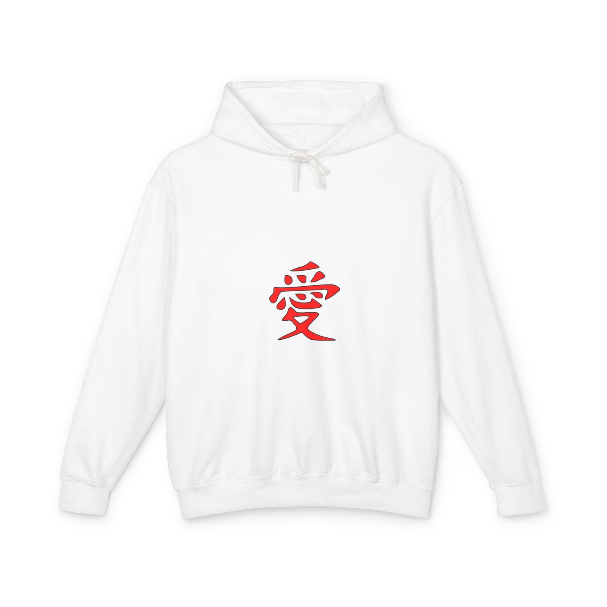 Kanji Love Hoodie — Anime Gaara Graphic Pullover