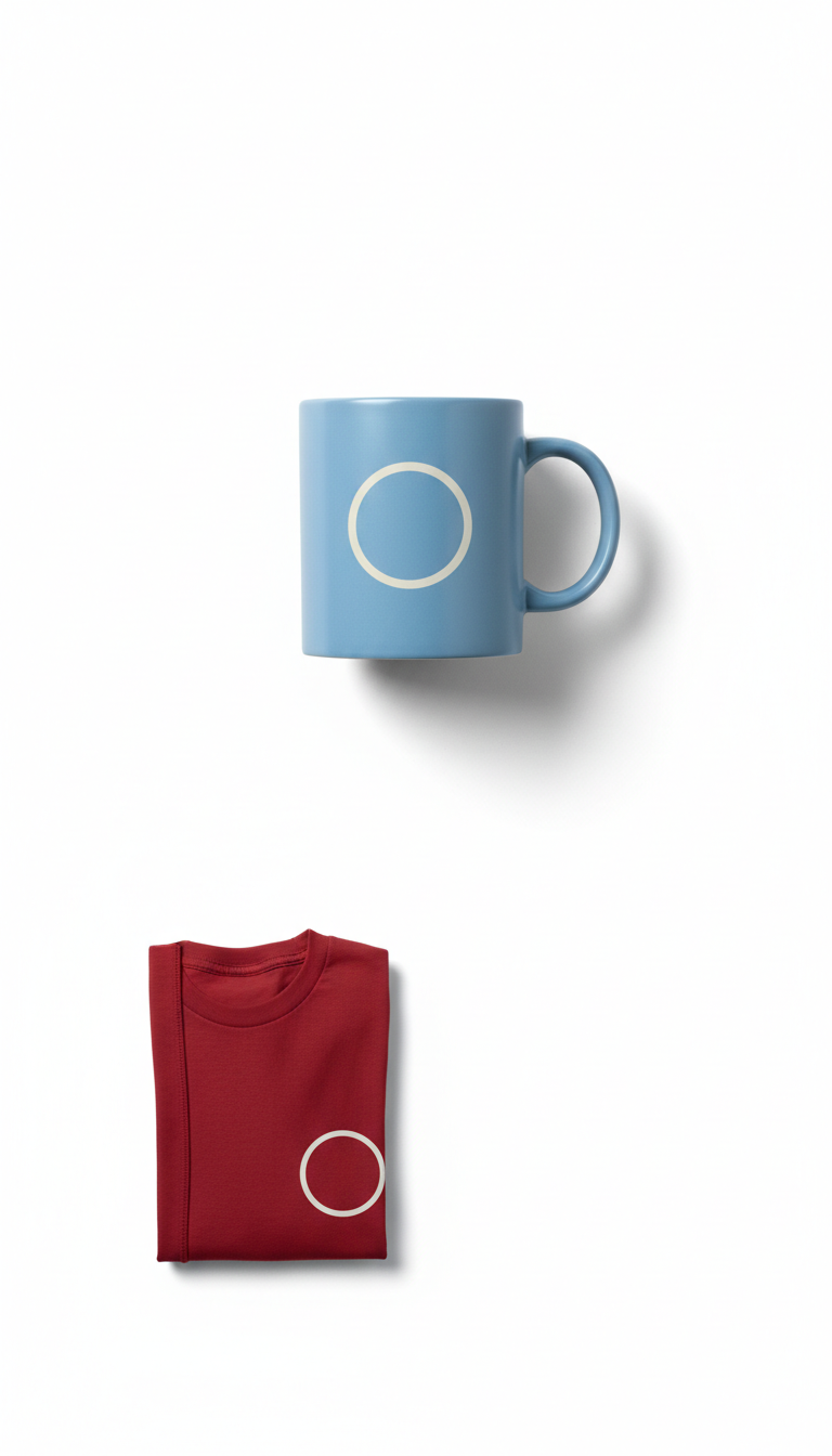 Minimal Crest Ceramic Mug