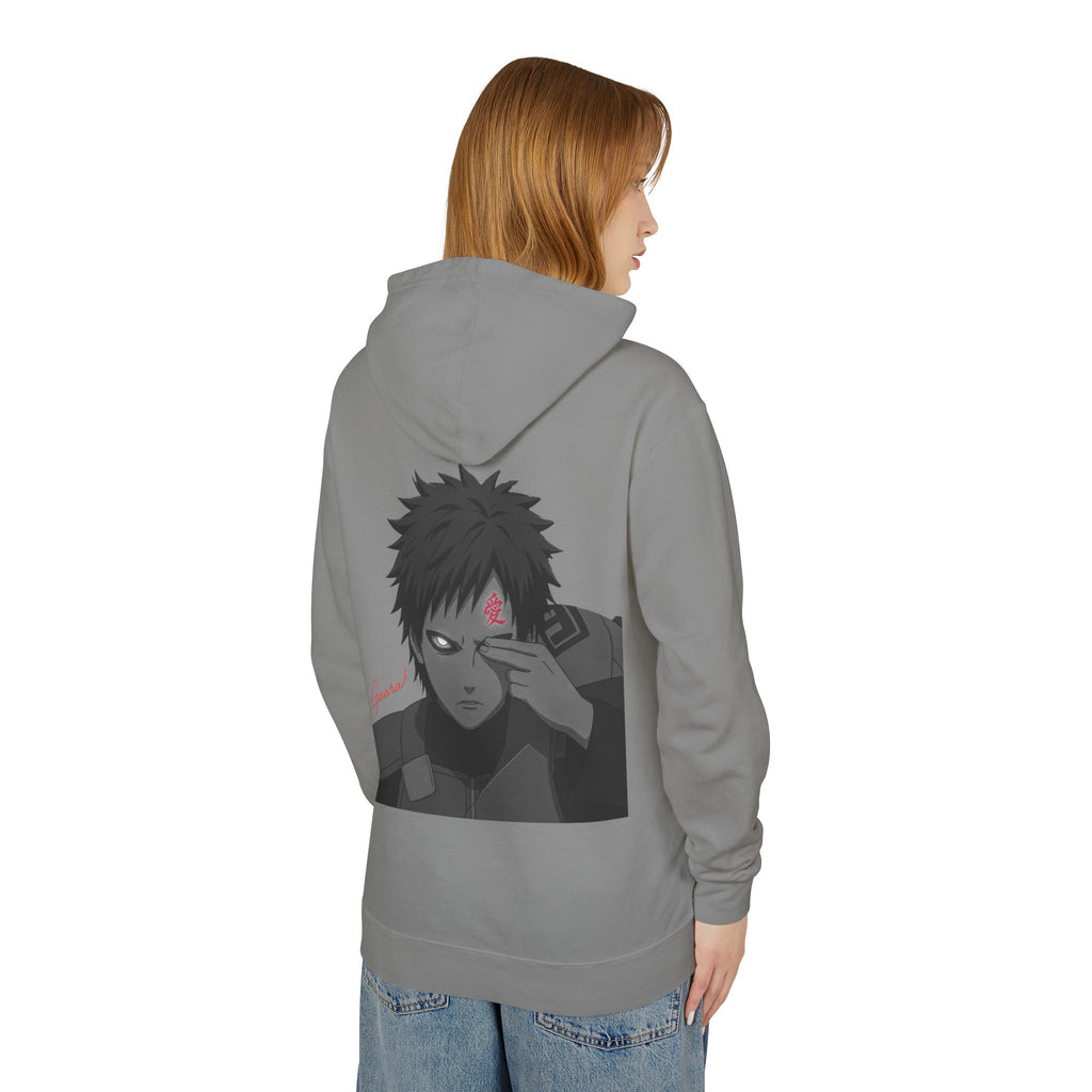 Kanji Love Hoodie — Anime Gaara Graphic Pullover