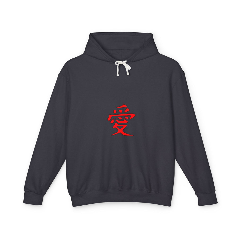 Kanji Love Hoodie — Anime Gaara Graphic Pullover
