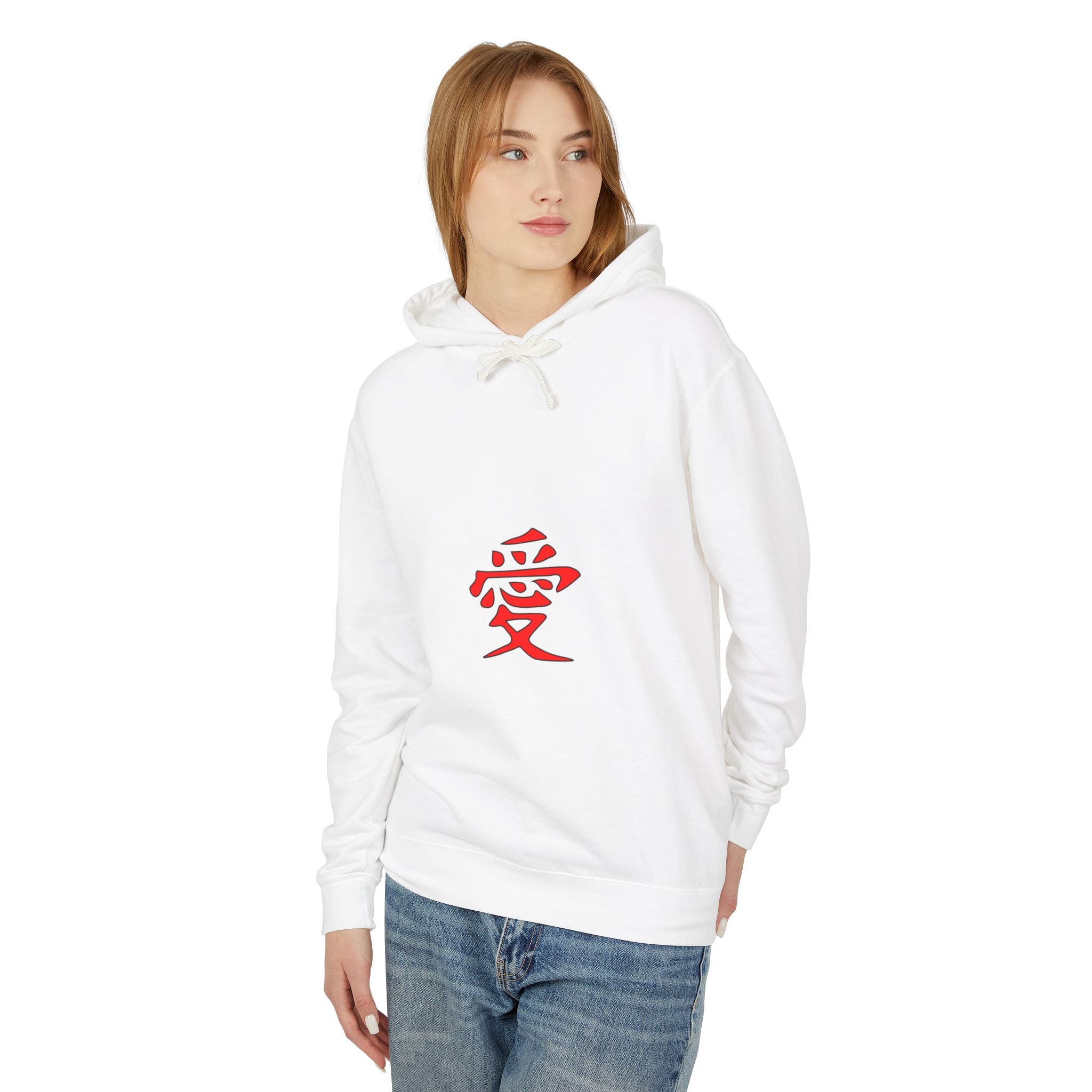 Kanji Love Hoodie — Anime Gaara Graphic Pullover