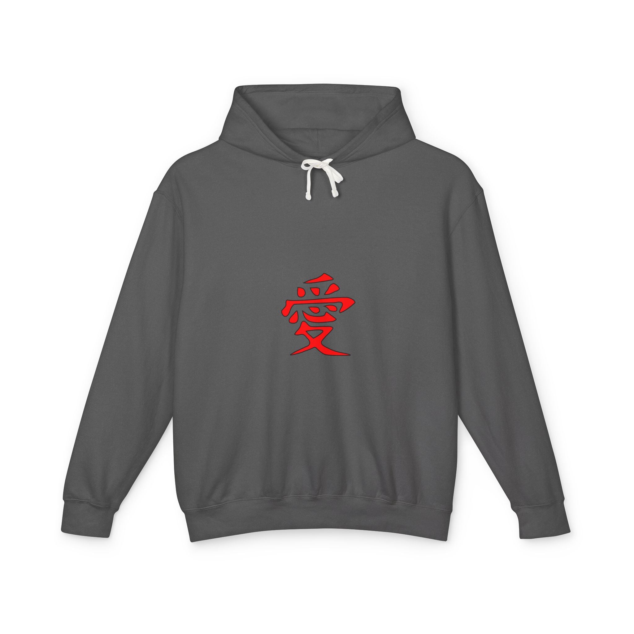 Kanji Love Hoodie — Anime Gaara Graphic Pullover
