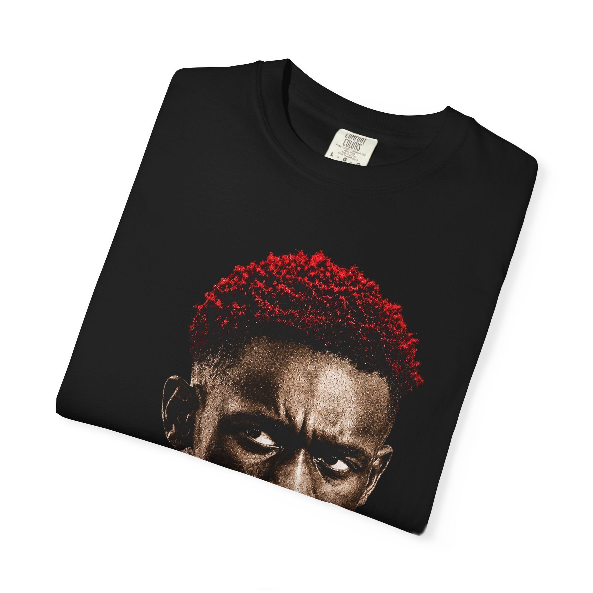 T‑Shirt — Portrait Front with American Flag USA Back