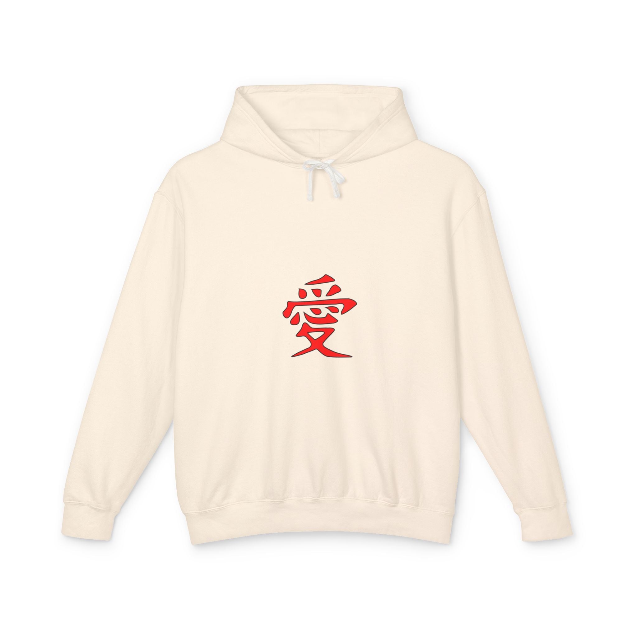 Kanji Love Hoodie — Anime Gaara Graphic Pullover