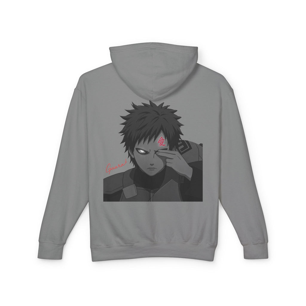 Kanji Love Hoodie — Anime Gaara Graphic Pullover
