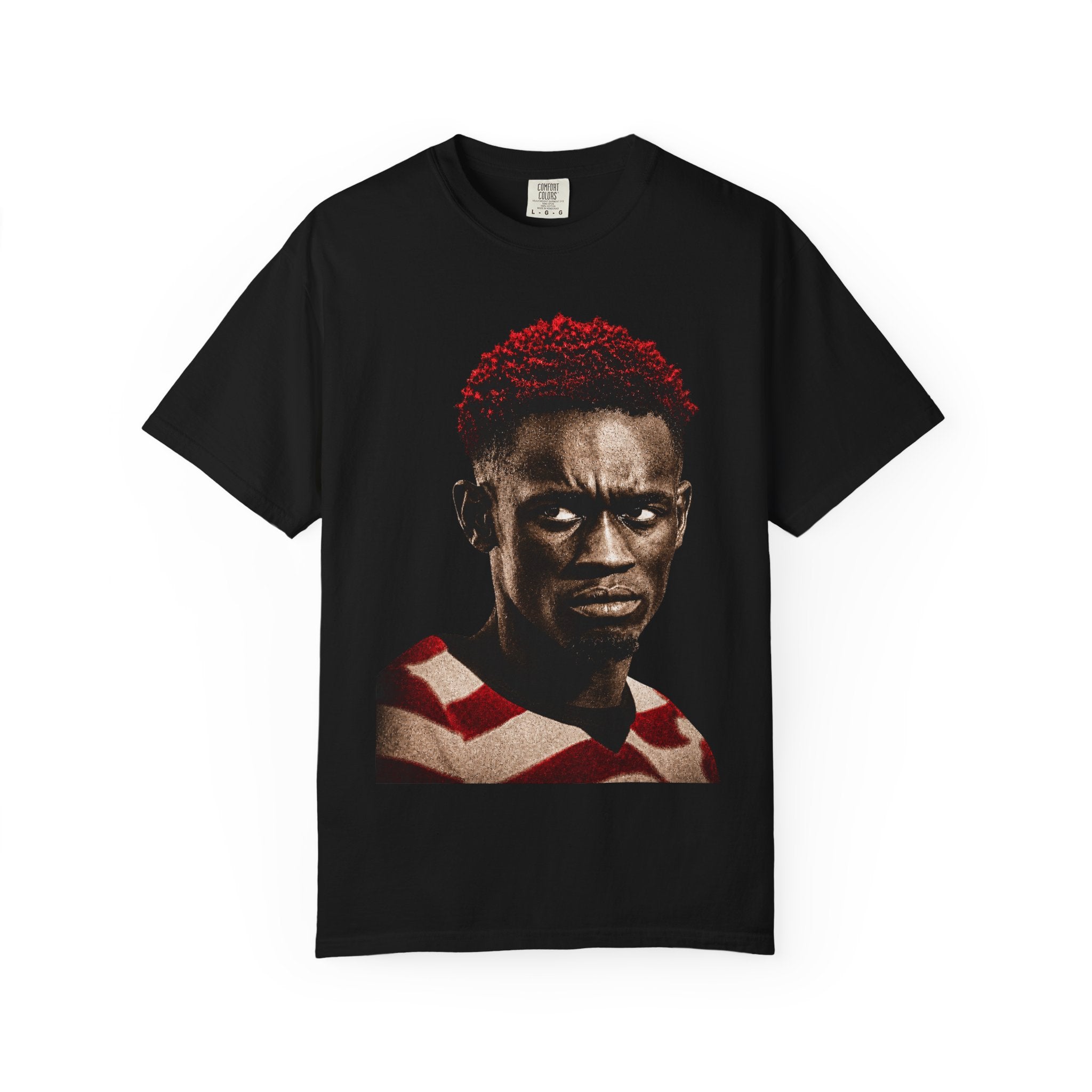 T‑Shirt — Portrait Front with American Flag USA Back